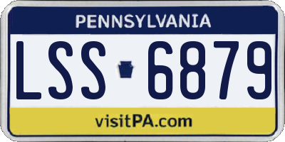 PA license plate LSS6879
