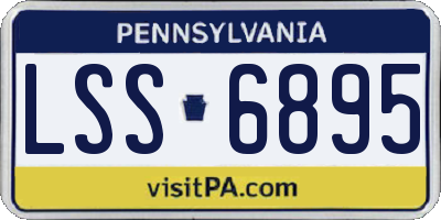 PA license plate LSS6895