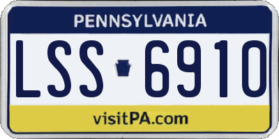 PA license plate LSS6910