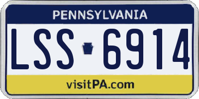 PA license plate LSS6914