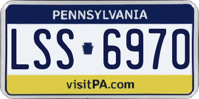 PA license plate LSS6970