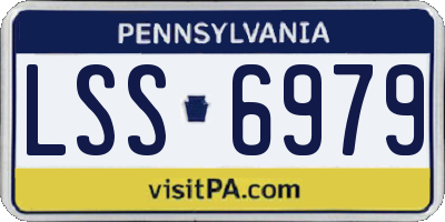 PA license plate LSS6979