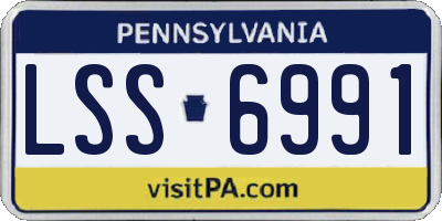 PA license plate LSS6991