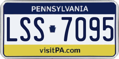 PA license plate LSS7095
