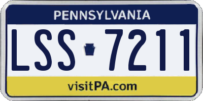 PA license plate LSS7211