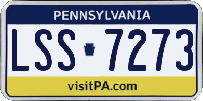 PA license plate LSS7273