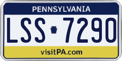 PA license plate LSS7290