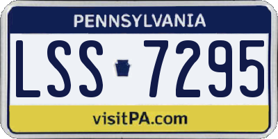 PA license plate LSS7295