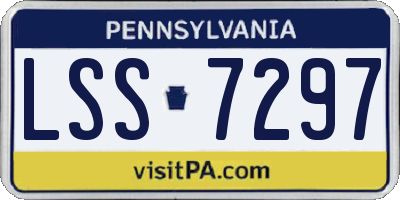 PA license plate LSS7297