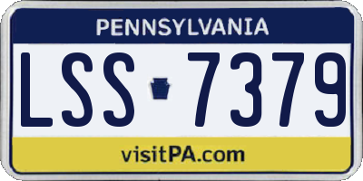 PA license plate LSS7379