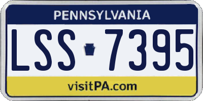 PA license plate LSS7395