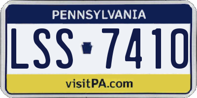 PA license plate LSS7410