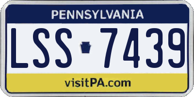 PA license plate LSS7439