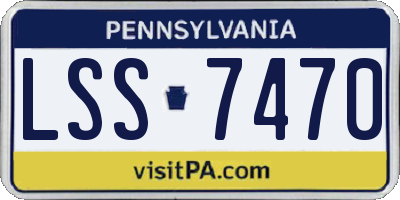 PA license plate LSS7470