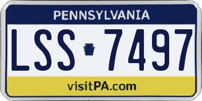 PA license plate LSS7497