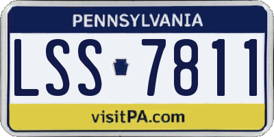 PA license plate LSS7811