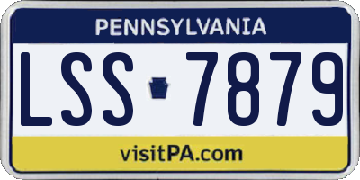 PA license plate LSS7879