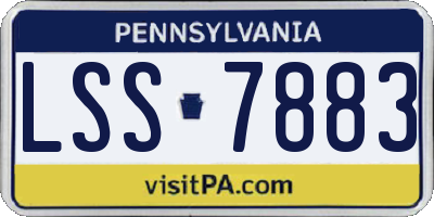 PA license plate LSS7883