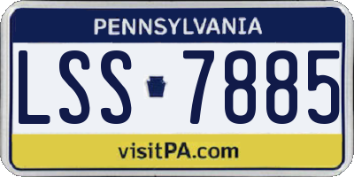 PA license plate LSS7885