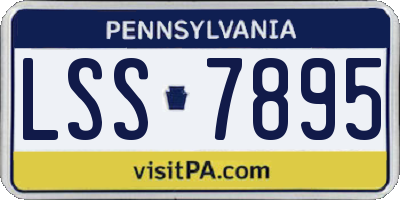 PA license plate LSS7895