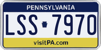 PA license plate LSS7970