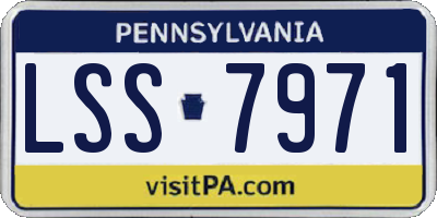 PA license plate LSS7971