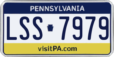 PA license plate LSS7979
