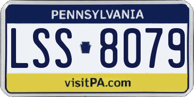 PA license plate LSS8079