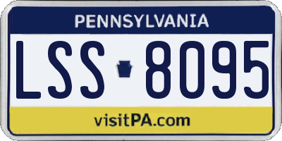 PA license plate LSS8095