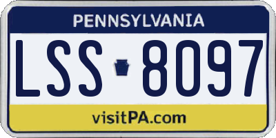 PA license plate LSS8097