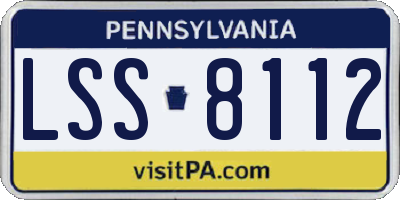PA license plate LSS8112