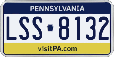PA license plate LSS8132