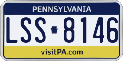 PA license plate LSS8146