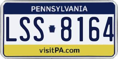 PA license plate LSS8164