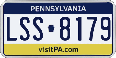 PA license plate LSS8179