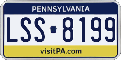 PA license plate LSS8199