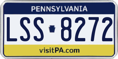 PA license plate LSS8272