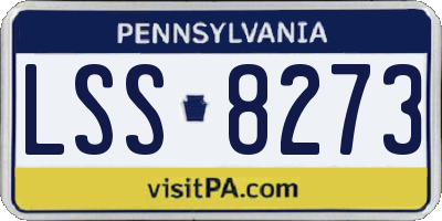 PA license plate LSS8273