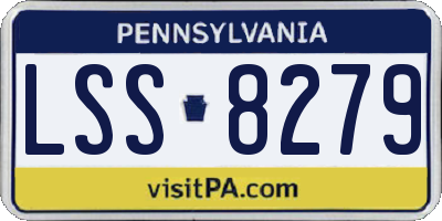 PA license plate LSS8279
