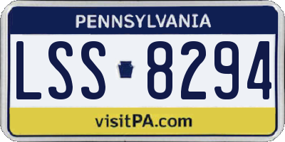 PA license plate LSS8294