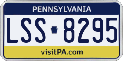 PA license plate LSS8295