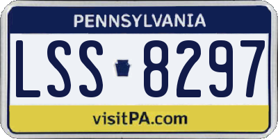 PA license plate LSS8297