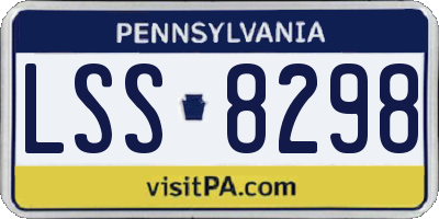 PA license plate LSS8298