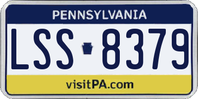 PA license plate LSS8379