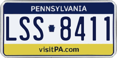PA license plate LSS8411