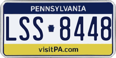 PA license plate LSS8448