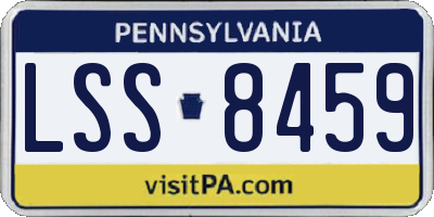 PA license plate LSS8459