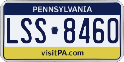 PA license plate LSS8460