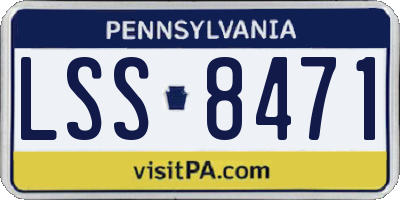 PA license plate LSS8471