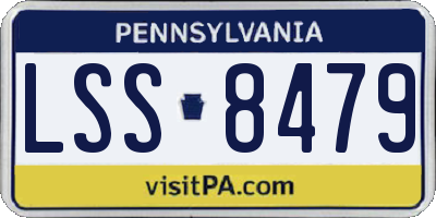 PA license plate LSS8479